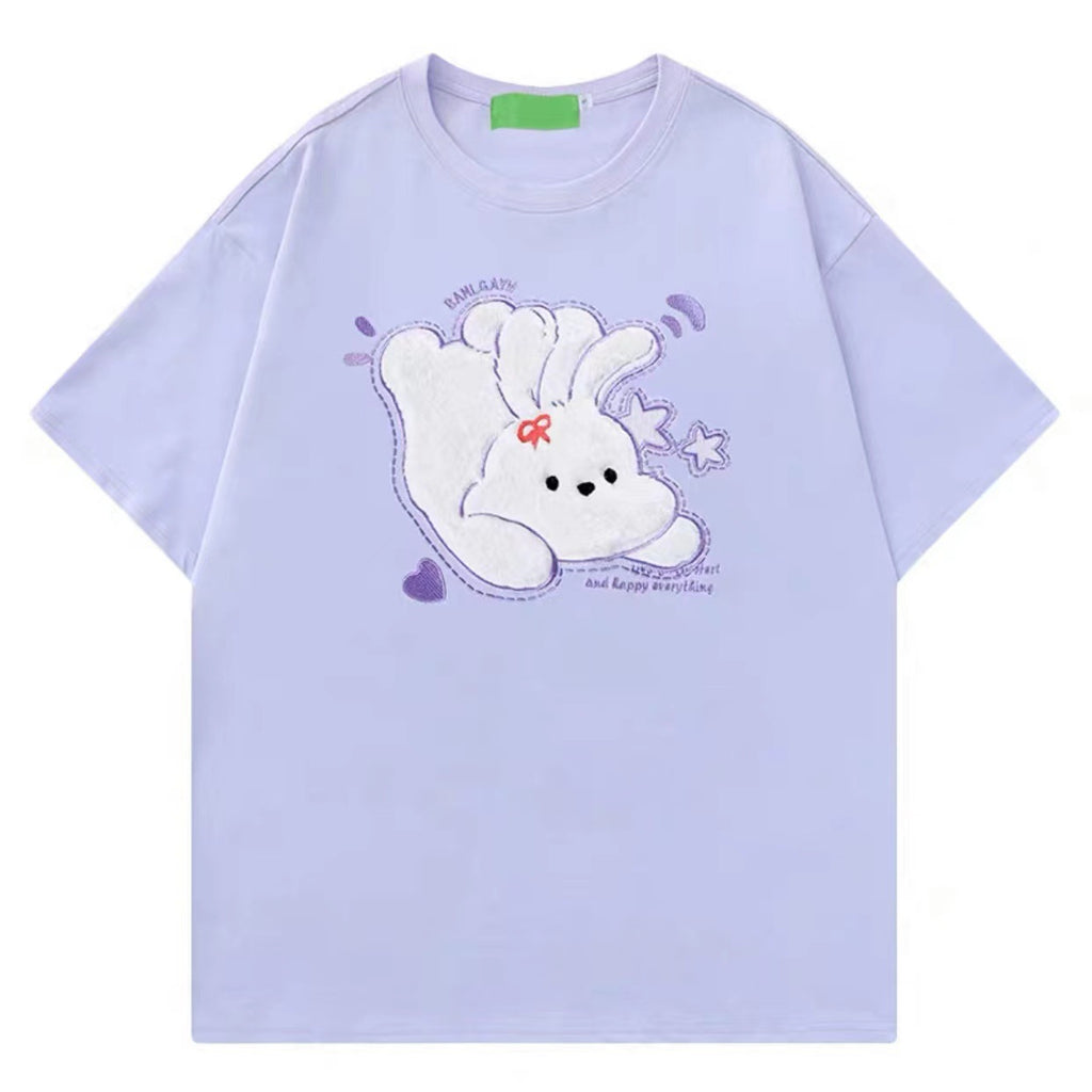 Summer Cute Personality Gentle Design Couple Short Sleeve Top