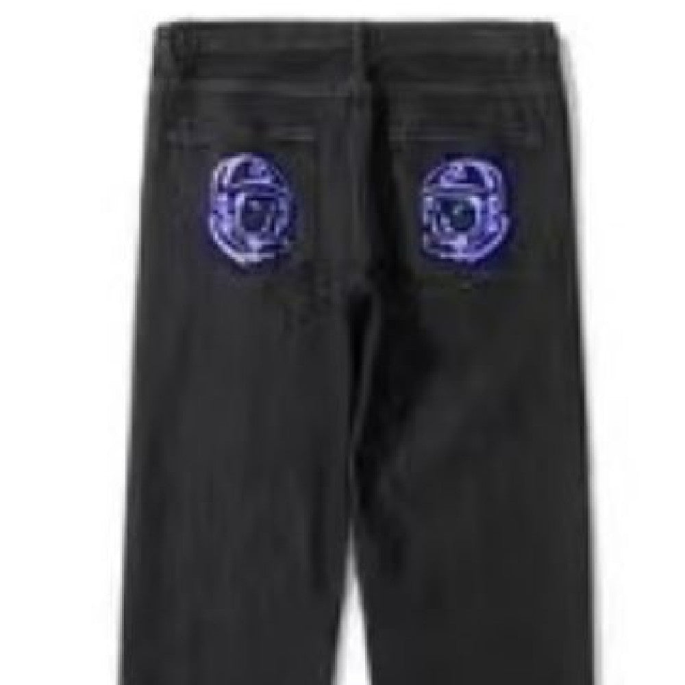 Straight And Loose Denim Wide Legs