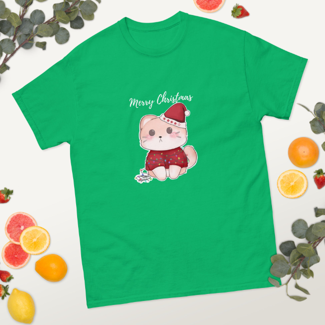 European And American Cat Digital Printing Casual Round Neck Short Sleeves T-shirt