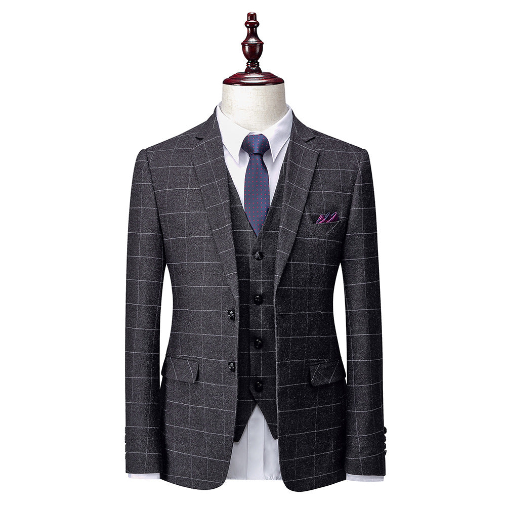 Men's Business Suits Korean Version Slim Wedding Groom Suit Men Men's Business Suits Korean Version Slim Wedding Groom Suit Men