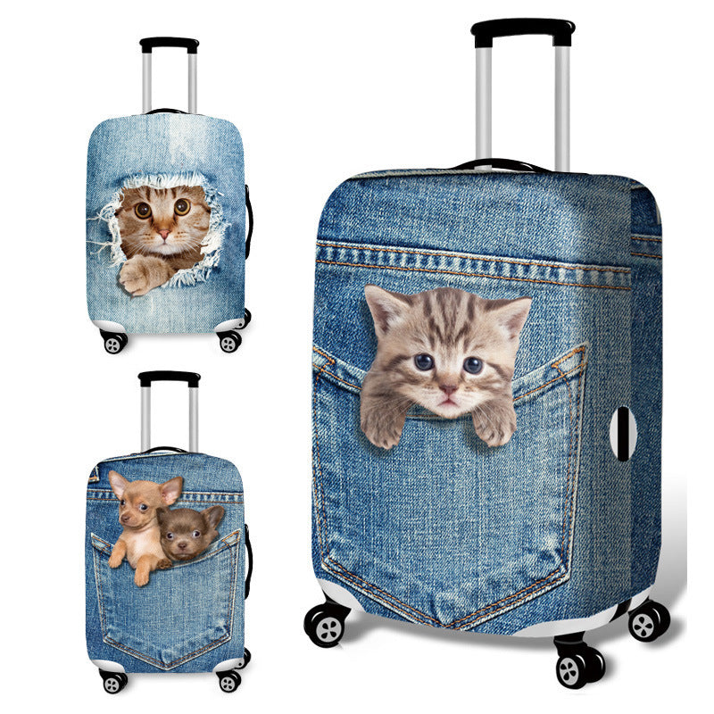 Luggage Protective Trolley Case Travel Dustproof Elastic Cover Bag Luggage Protective Trolley Case Travel Dustproof Elastic Cover Bag