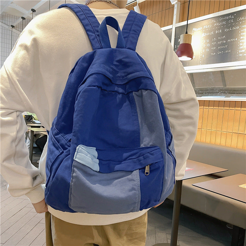 Canvas Backpack Schoolbag For Women