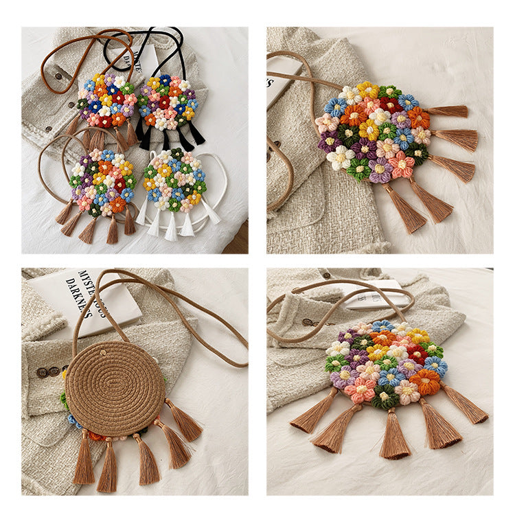 Braided Summer Cotton Hemp Crossbody Bag For Women