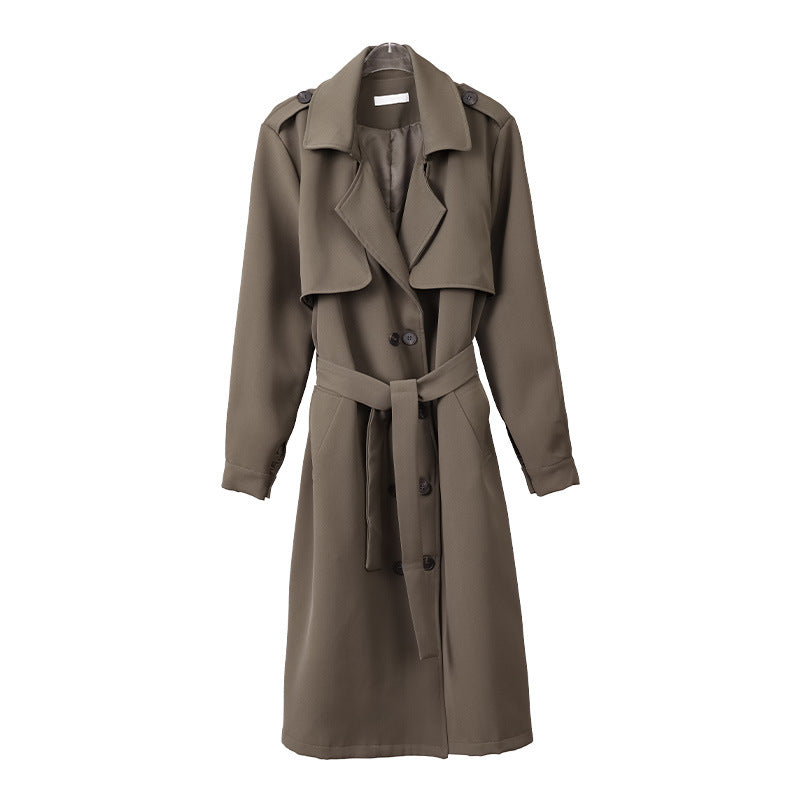 Design Temperament Windbreaker Coat Women Design Temperament Windbreaker Coat Women