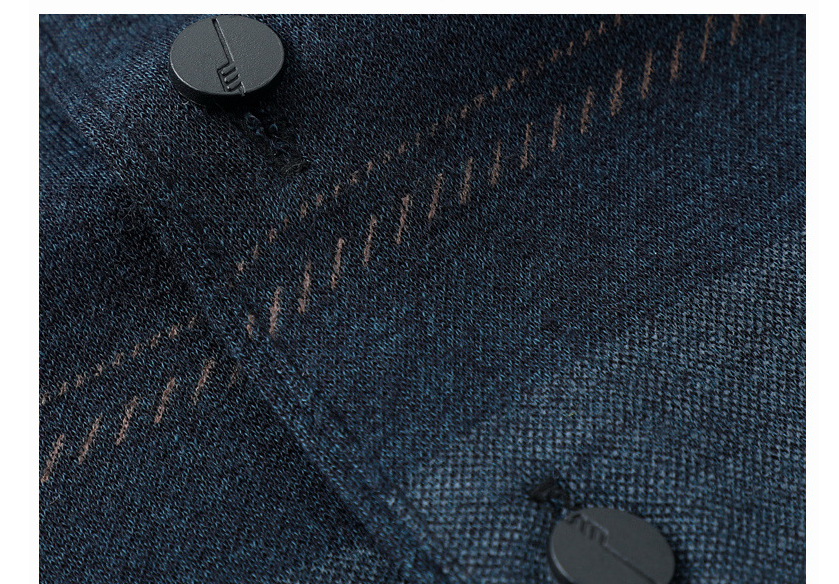 Dark Long-sleeved T-shirt Lapels For Middle-aged Men