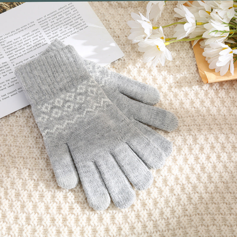 Cashmere-like Wavy Gloves For Men And Women Cashmere-like Wavy Gloves For Men And Women