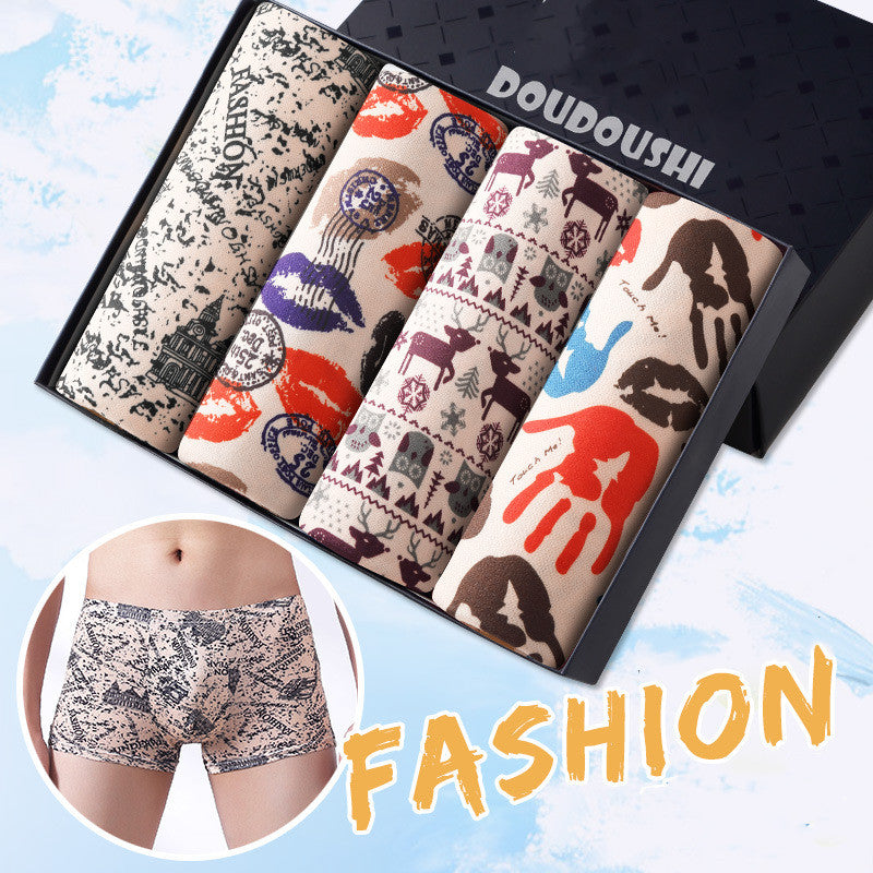 4 Pack Comfortable Breathable Boxer Shorts For Men