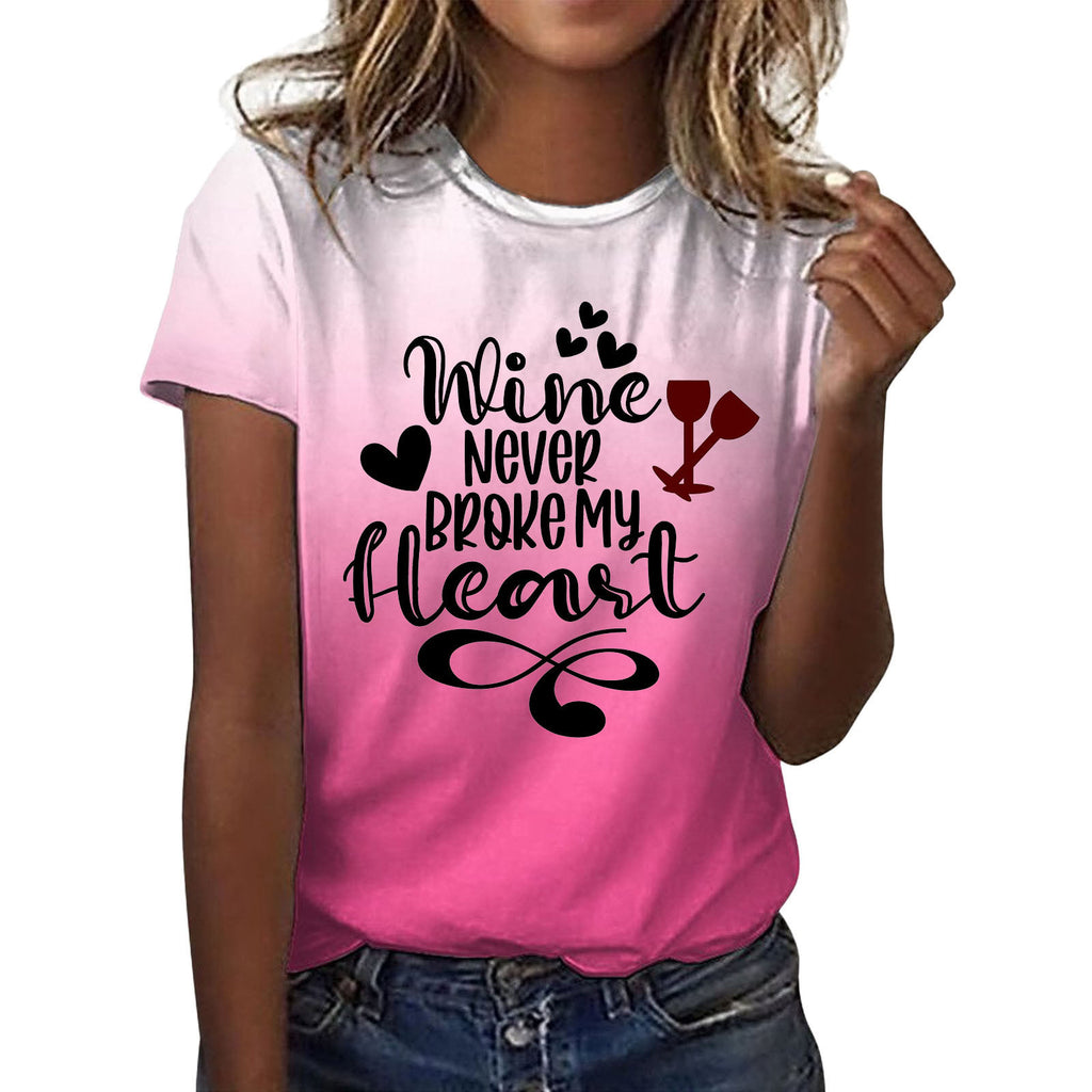 High Quality Imitation Cotton Fashion Printed Short Sleeves