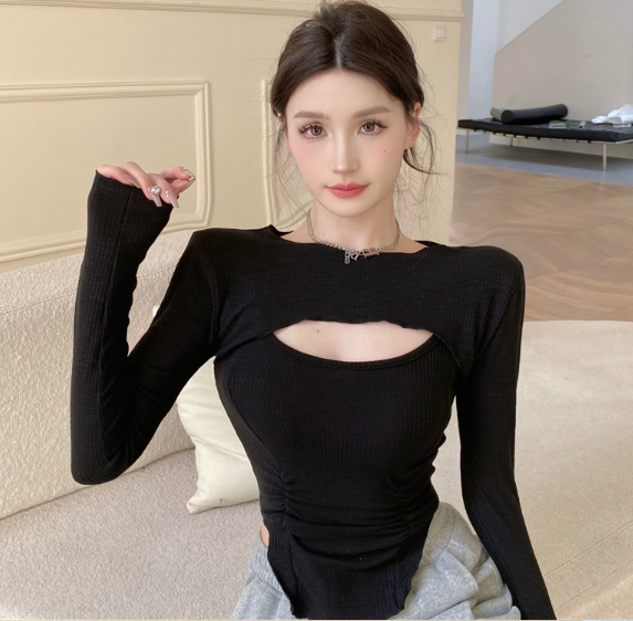 X283 เสื้อยืดรัดเอวสไตล์ Pure Desire