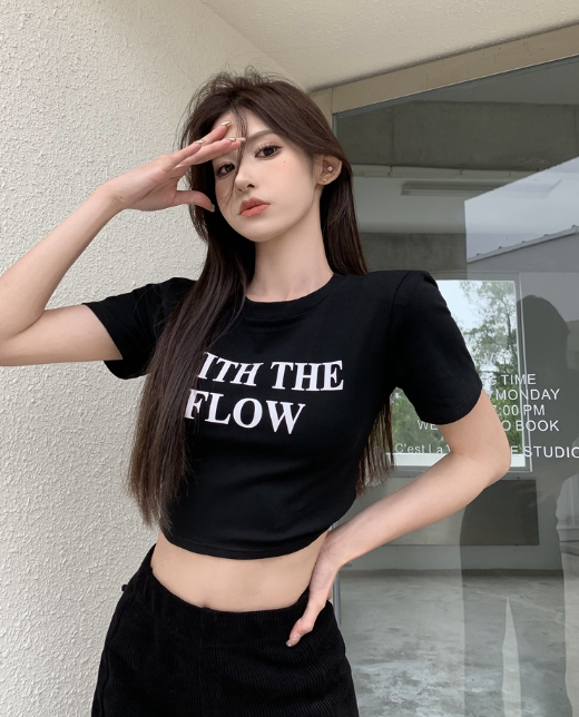 X254 เสื้อยืดฤดูใบไม้ผลิและฤดูร้อนใหม่
