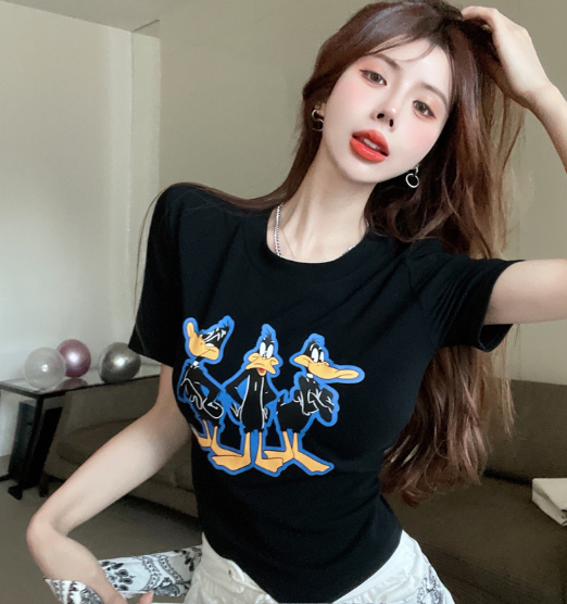 เสื้อยืดแขนสั้นพิมพ์ลาย X190