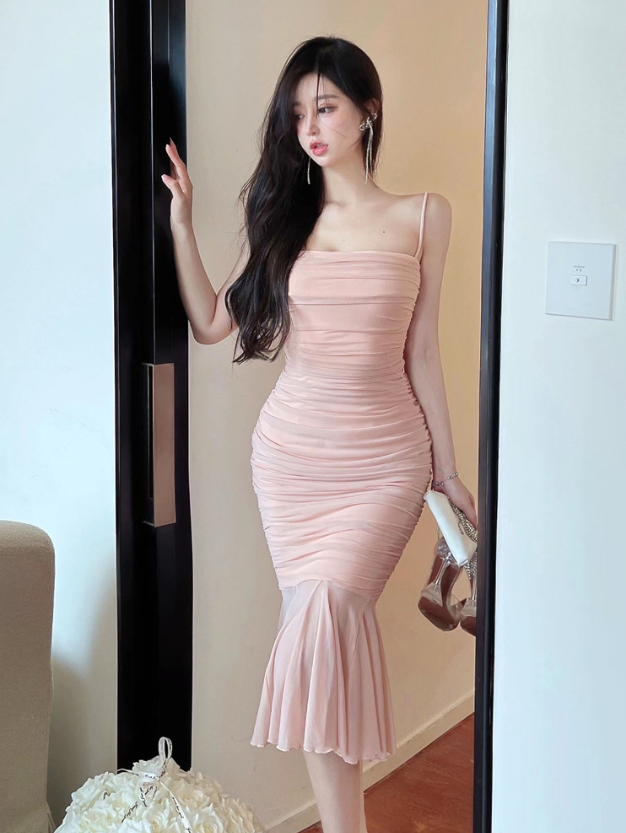 W944 เดรสเกาะอกโชว์สะโพกทรงสกินนี่ W944 เดรสเกาะอกโชว์สะโพกทรงสกินนี่