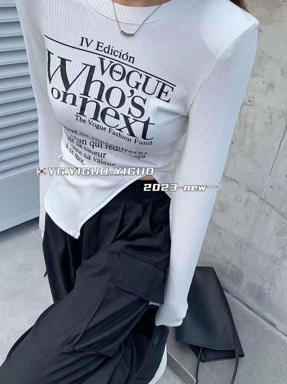 X143 เสื้อยืดแขนยาวมาใหม่
