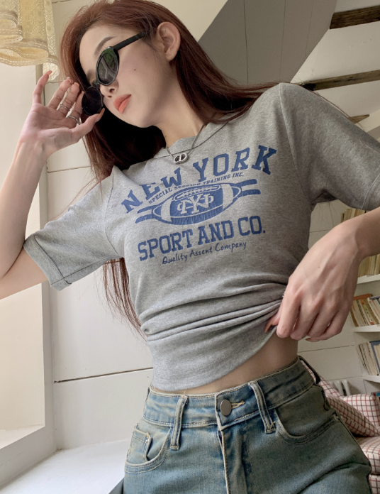 X281 เสื้อยืดแขนสั้นลายรักบี้ใหม่