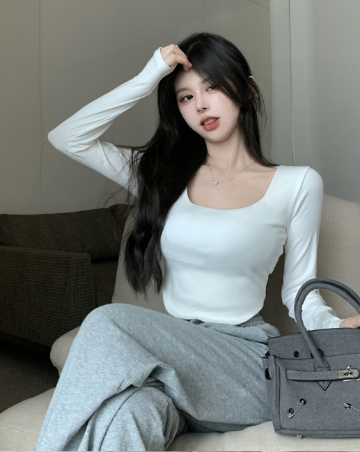 X265 autumn and winter high hoard long-sleeved top undershirt women's