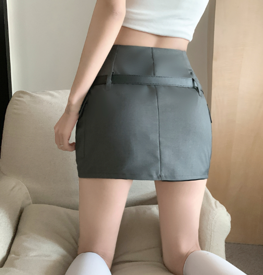 X495 short skirt design sense sweet  slim skirt