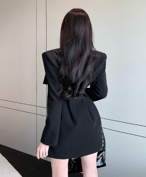 X499 ใหม่ Pure Desire French Unique Design สามมิติ Bow Temperament Waist Blazer