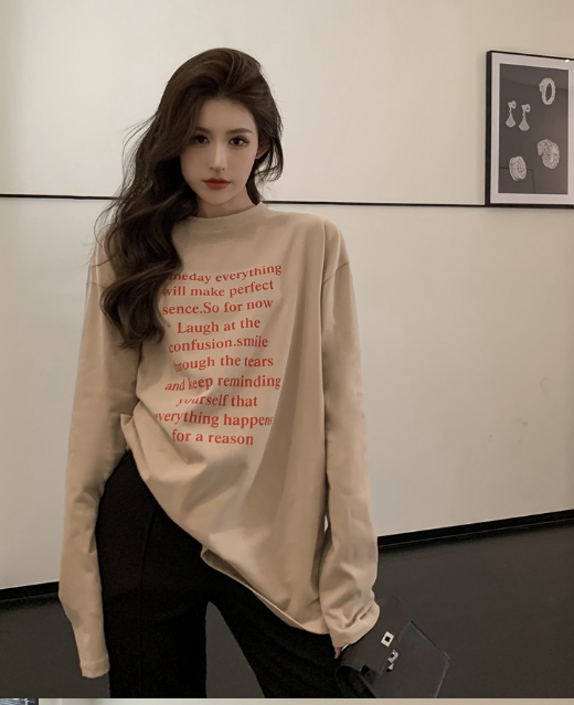 X304 เทรนด์เสื้อยืดแขนยาวแฟชั่นมาใหม่