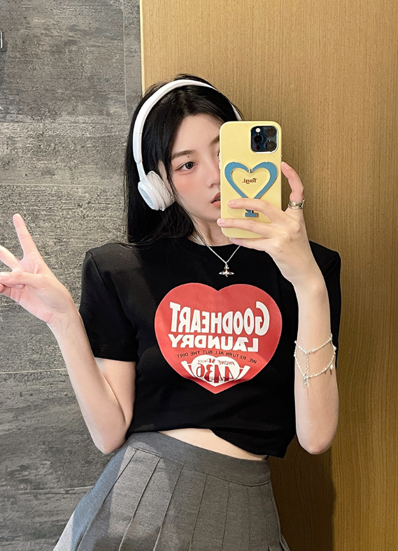 X593 เสื้อทีเชิตมีรองบ่าใส่รำสวยจ้า