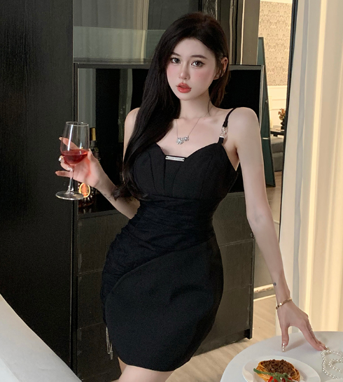 X467 summer new design pure desire style suspender dress