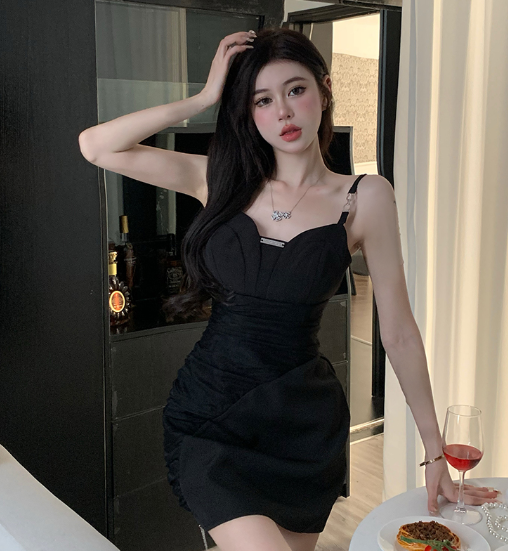 X467 summer new design pure desire style suspender dress