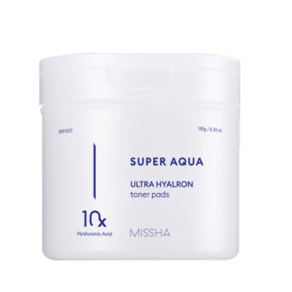 Missha Super Aqua Ultra Hyalon Toner Pad 90 แผ่น 180 ก. 1 แผ่น