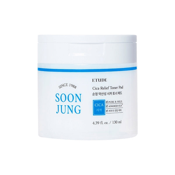 Etude Genuine Weak Acid Cica Toner Pad, 130ml, 1ea