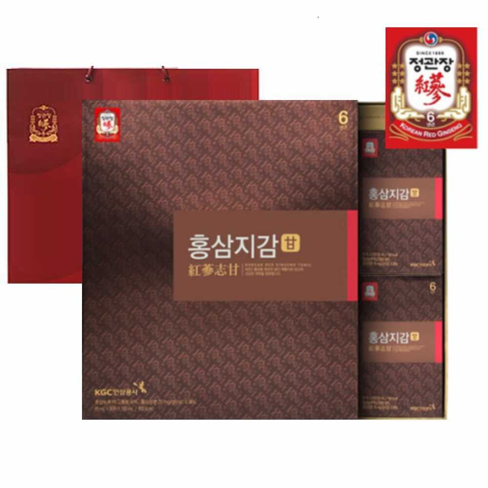 Cheongkwanjang โสมแดงสกัดอายุ 6 ปีโสมแดงโสมทอง 50ml * 30 ถุง + ถุงช้อปปิ้งของขวัญ