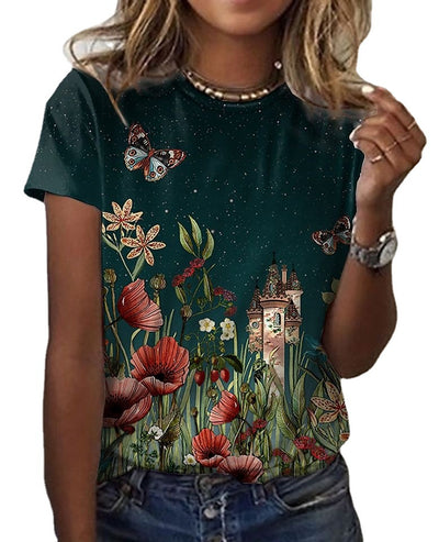 Printed Casual T-shirt For Women