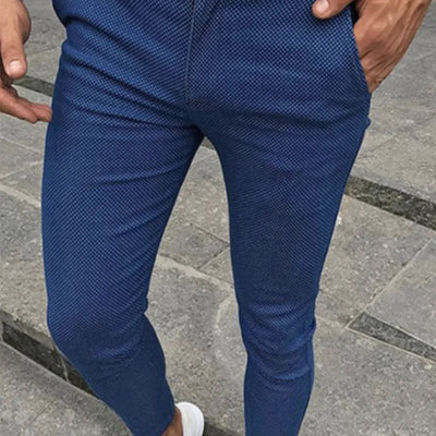 Fashion Printed Men's Straight-leg Pants