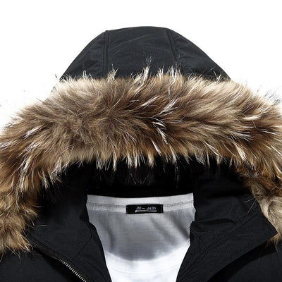 Men s Warm Overcoat Winter Coat Parka Hooded Jackets