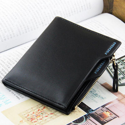 New wallet men short section wallet cross section men's vertical card package driver's license package