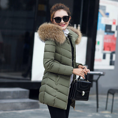 Winter jacket women fashion slim long cotton-padded Hooded jacket parka female wadded jacket outerwear winter coat women