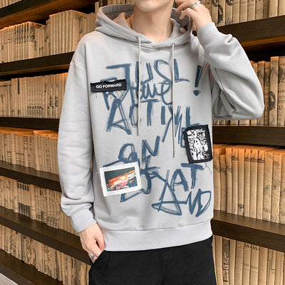 Fashion Trend Hoodie Hooded Sweater Casual Men