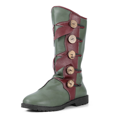 Women's Fashion Mid-Boots Color Matching Women Boots