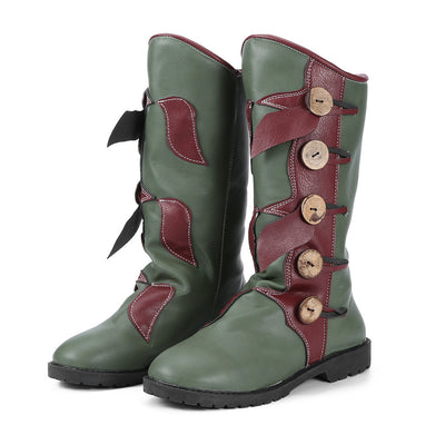 Women's Fashion Mid-Boots Color Matching Women Boots