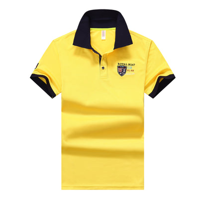 Men's Casual Half-Sleeved Lapel Polo Shirt For Men