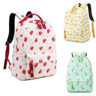 Fruit Print Backpack Women