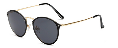 Fashion Color Film Sunglasses Men And Women Personality Reflector Sunglasses Rimless Sunglasses
