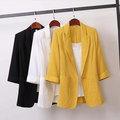 Short Blazer Coat Women'S Leisure  Korean Slim Thin Sunscreen Clothes Women