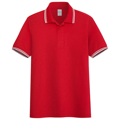 Summer Stand-up Collar Short-sleeved Polo Shirt Men