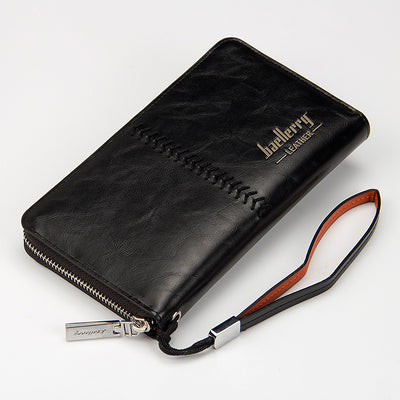 Leather Men's Clutch Bag Multifunctional Wallet Men