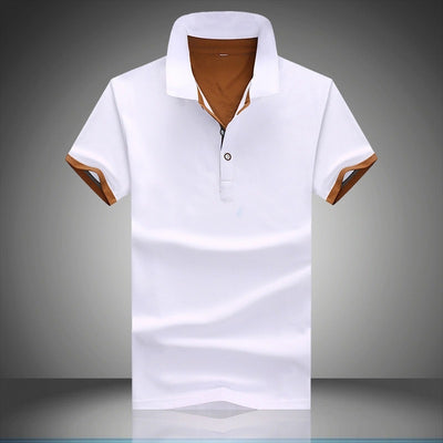 Slim-fit Lapel POLO Shirt Summer Young Men Fashion Handsome T-shirt All-match