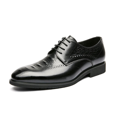 Autumn New Style Carved Hollow Business Dress Shoes Men