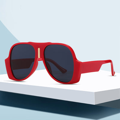 Retro Avant-garde Men And Women Fashion Big Frame Sunglasses