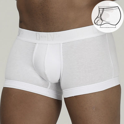 Simple Ring Lift U Convex  Mid-waist Boxer Pants For Men