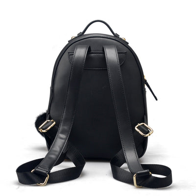 Backpack bag lady orecchiette leather handbag fashion women backpack backpack Korean campus wind tide