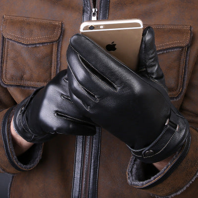 Leather gloves for men