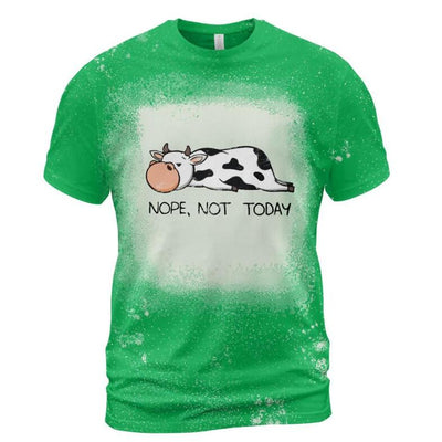 Not Today's Digital Printing Casual Round Neck Short Sleeves T-shirt
