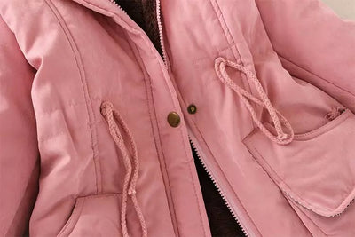 Thick Winter Jacket Women Large Size Long Section Hooded parka outerwear new fashion fur collar Slim padded cotton warm coat